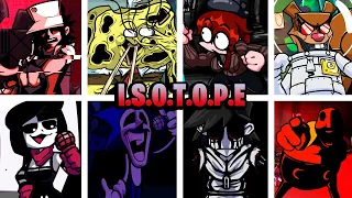 Isotope but Different Characters Sing It / FNF Isotope but Everyone Sings It