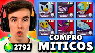 COMPRO TODOS los BRAWLERS MITICOS en UNA NUEVA CUENTA de BRAWL STARS