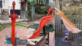 Wooden Swords Making 2024 - Wooden Arts And Handicraft Is Amazing - Extreme Woodworking Skills #021