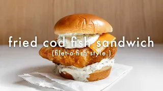 Fried Cod Fish Sandwich (Filet-O-Fish at Home)