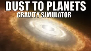 Creating Planets and Stars From a Planetary Disk - Gravity Simulator