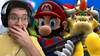 (MARIO 64 BUT JUST GOT WEIRD!) SMG4: Super Mario 64 Poorly Explained REACTION