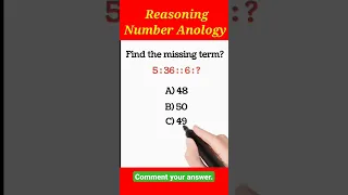 5:36::6:?/Find the missing term?/Reasoning number Anology