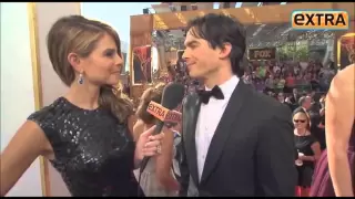 Ian Somerhalder & Nina Dobrev on Extra