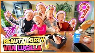 BEAUTY PARTY VAN LUCiLLA 💄 ( kinderfeestje 9 jr) | Bellinga Vlog #3080