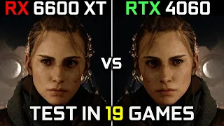 RX 6600 XT vs RTX 4060 | Test in 19 Games at 1080p | Which One Is Better? 🤔 | 2023