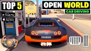 Top 5 New Open World Car Driving Games For Android | best High Graphics car games 2024@zimbola