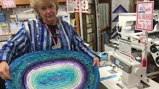 Fabric Garden Jelly Roll Rug Demo