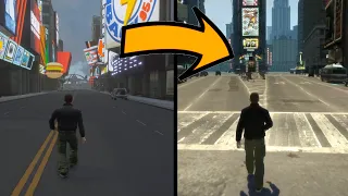 GTA 3 The Definitive Edition vs GTA 4 Liberty City MAP COMPARISON