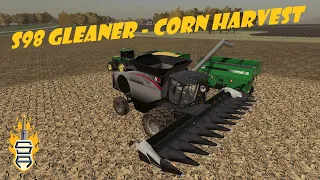 S98 Gleaner Corn Harvest - Red River Valley Map - Farming Simulator 2019