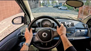 2009 Smart Fortwo [1.0 MHD 61 HP] | POV Test Drive #1300 Joe Black