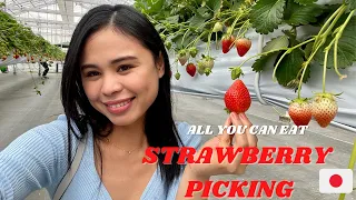 Strawberry Picking | All You Can Eat | Japan Vlog