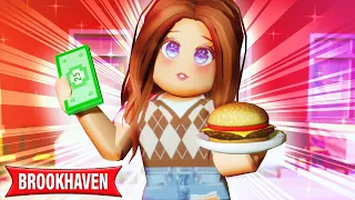 ¡COMIENDO 1 SEMANA CON SÓLO 25 PESOS EN BROOKHAVEN! 😱​ ¿Lo lograré? // Roblox