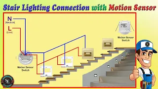 Stair Lighting Connection with Motion Sensors / How to Wire Stair Lights Using Motion Sensors