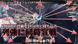 【HoI4検証】未来技術を持った日本が全世界に宣戦布告したら