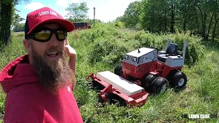 Lets Surprise This Customer by Cleaning Up This Overgrown Lot with the Ventrac Tough Cut!