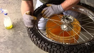Changing a Motorcycle Tire and Tube
