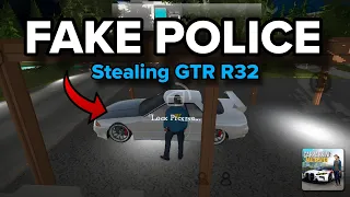 I become a FAKE POLICE to Steal "GTR R32" from Big Boss Mansion in CPM RP