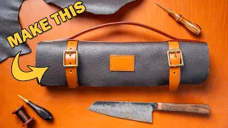 Make your own Leather Tool Roll // Make Along // PDF Pattern Download