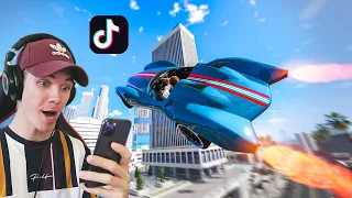 Recreating VIRAL GTA 5 STUNTS On Tik Tok! #14