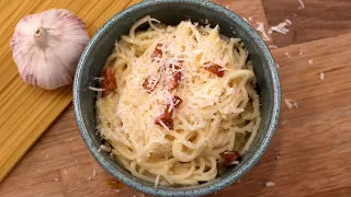 How to Make Classic Carbonara Recipe Easy in 15 Minutes #italianfood