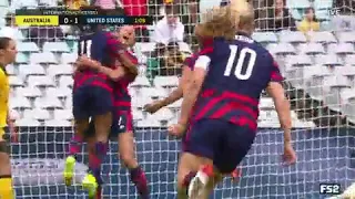 USWNT's Ashley Hatch scores 24 seconds into 3-0 win against Australia