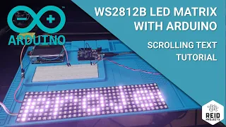 How to control RGB WS2812B  LED 32x8 matrix with an Arduino - Tutorial