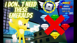 Sonic universe RP  How to get a Super Shape without Emeralds Roblox