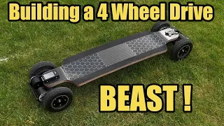 How to build a 4 wheel drive DIY Electric Skateboard BEAST - Part 1 of 3