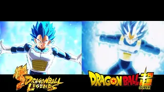 New LF SSBK GOKU&SSBE Vegeta Reference (side by side)!-Dragon ball Legends