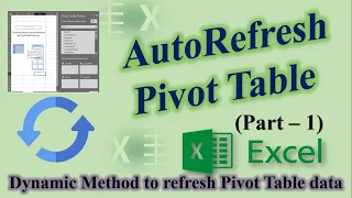 AutoRefresh Pivot table data (Part-1) | Advanced Excel with #dataeduworld |ES1V23