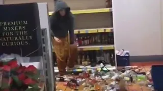 Woman Smashes £10,000 Worth Of Alcohol In Supermarket