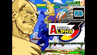 1998 [60fps] Street Fighter Alpha 3 Sagat Expert ALL