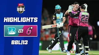 Brisbane Heat v Sydney Sixers | BBL|13