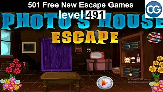 [Walkthrough] 501 Free New Escape Games level 491 - Photo's house escape - Complete Game