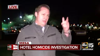 Hotel homicide investigation underway in Mesa