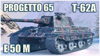 Progetto 65, T-62A & E 50 Ausf. M • WoT Blitz Gameplay