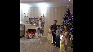 Дед Мороз и Снегурочка в Харькове. Семья Вейц. Новый год 2022