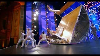 America's Got Talent 2017 Diavolo Dance Troupe Performs on Giant Rocking Structure