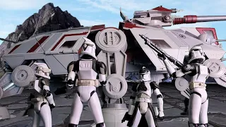 Star Wars The Clone Wars: AT-TE Assault Stop Motion