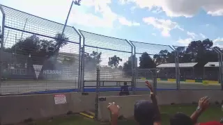 Alonso Gutierrez crash Australian gp