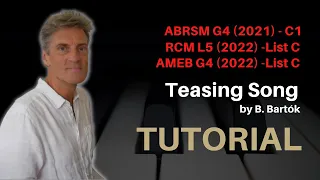 Teasing Song by B. Bartók: ABRSM Grade 4 Piano (2021 & '22) - C1