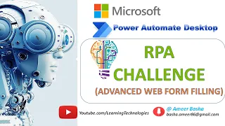 RPA Challange in Power Automate Desktop - Full Tutorial (Dynamic UI Elements & Adv Web Form Filling)