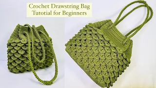 Crochet Bag For Beginners | Cara Membuat Tas Rajut Super Mudah untuk Pemula