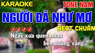 ✔NGƯỜI ĐÃ NHƯ MƠ Karaoke Tone Nam - Tình Trần Organ