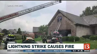 Lightning Strike Causes House Fire