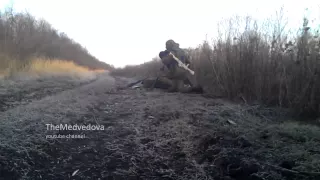 Минометный расчет ДНР неудачный день   Ukraine  militia a bad day
