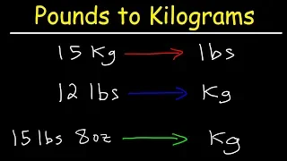 How To Convert From Pounds To Kilograms and Kilograms to Pounds
