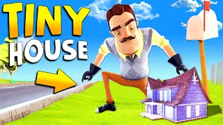 I made the Neighbor's House 10,000 Times SMALLER!!! | Hello Neighbor Gameplay (Mods)