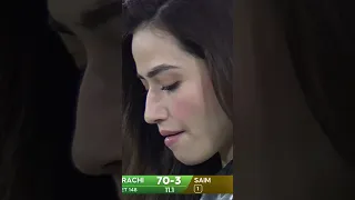 Sana Javed Happy After Shoaib Malik Survive #KKvPZ #HBLPSL9 #KhulKeKhel #SportsCentral #Shorts M2A1A